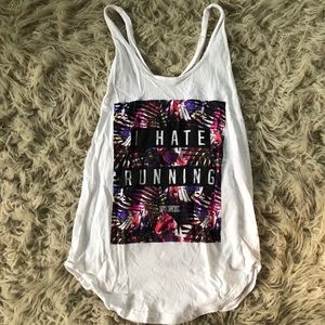 vs pink tank top, athletic